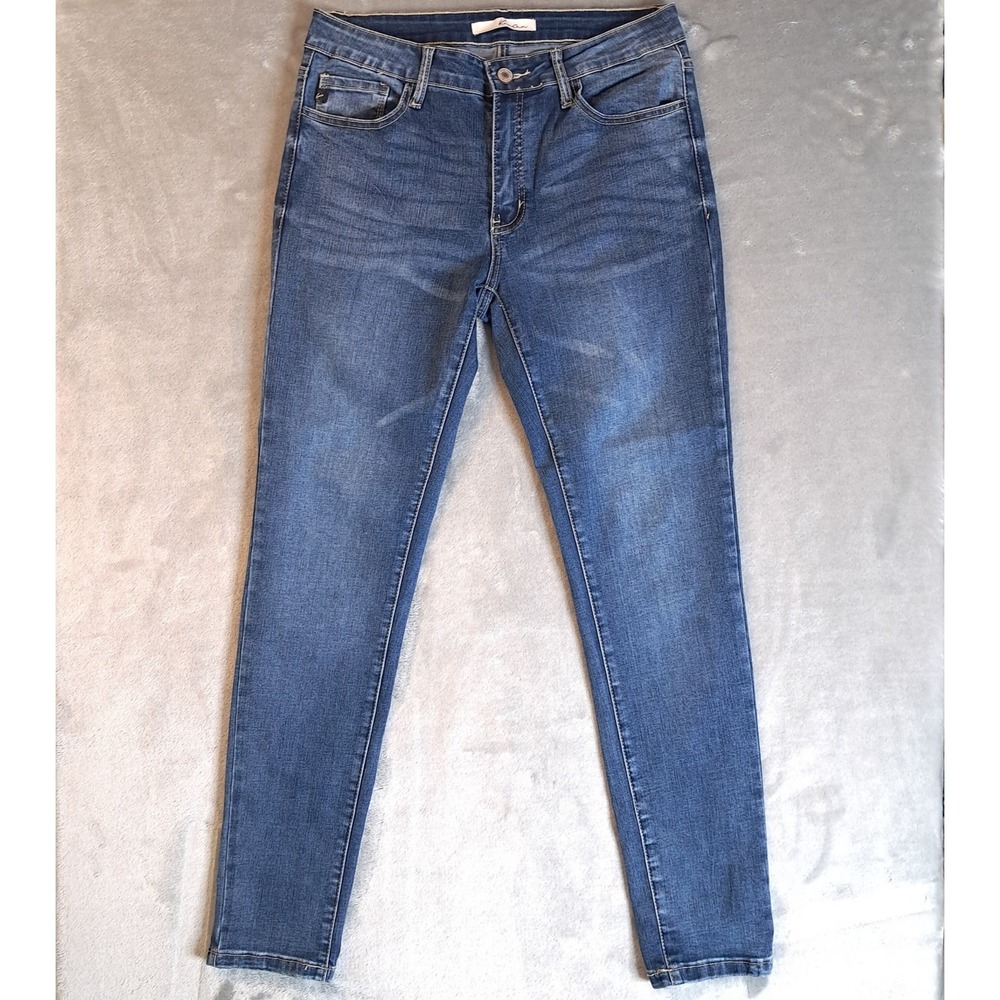 Kancan Jeans Womens 9‎ / 28 Blue Mid Rise Skinny Medium Wash Stretch Denim